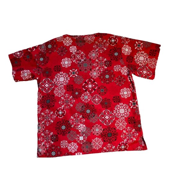 Women's Put some Sprinkles on it Red Scrub Top  Size M - Picture 10 of 10